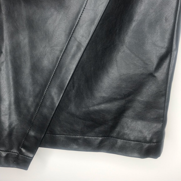 Ann Taylor Leather Faux wrap Skirt | Size 10 - Picture 2 of 4